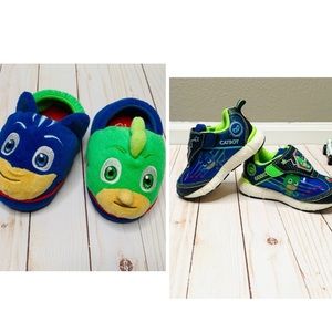 PJ Mask Light Up Sneakers 👟 and Slipper Bundle